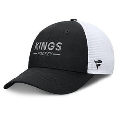 Los Angeles Kings Fanatics Authentic Pro Rink Lockup Adjustable Trucker Hat - NHL Hats