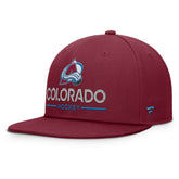 Colorado Avalanche Fanatics Authentic Pro Rink Lockup Snapback Hat - NHL Hats