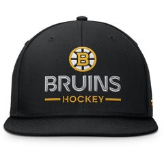 Boston Bruins Fanatics Authentic Pro Rink Lockup Snapback Hat - NHL Hats