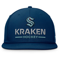 Seattle Kraken Fanatics Authentic Pro Rink Lockup Snapback Hat - NHL Hats
