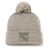 New York Rangers Fanatics Authentic Pro Road Cuffed Knit Hat with Pom - NHL Hats
