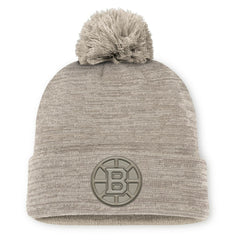 Boston Bruins Fanatics Authentic Pro Road Cuffed Knit Hat with Pom - NHL Hats