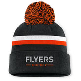 Philadelphia Flyers Fanatics Women's Authentic Pro Rink Cuffed Knit Hat with Pom - NHL Hats