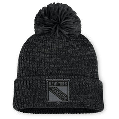 New York Rangers Fanatics Women's Authentic Pro Road Cuffed Knit Hat with Pom - NHL Hats