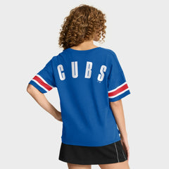 Chicago Cubs Fanatics Women's Curl Route T-Shirt - MLB T-shirts
