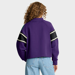 Arizona Diamondbacks Fanatics Women's Oversized Toss Sweep Raglan Pullover Sweatshirt - MLB Pullover