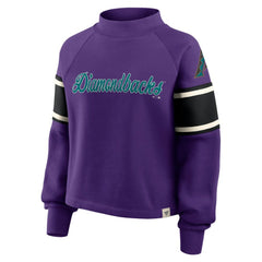 Arizona Diamondbacks Fanatics Women's Oversized Toss Sweep Raglan Pullover Sweatshirt - MLB Pullover