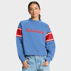 St. Louis Cardinals Fanatics Women's Oversized Toss Sweep Raglan Pullover Sweatshirt - MLB Pullover