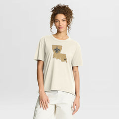 New Orleans Saints Women's Dove Legacy T-Shirt | NFL Online