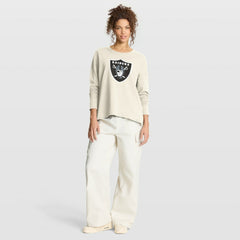 Las Vegas Raiders Women's Dove Legacy Long Sleeve T-Shirt | NFL New