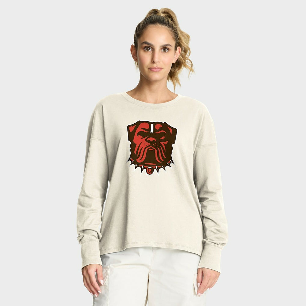 Cleveland Browns Women's Dove Legacy Long Sleeve T-Shirt | NFL Discount
