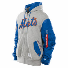 New York Mets New Era x Alpha Industries MA-1 Full-Zip Hoodie Jacket - MLB Jackets
