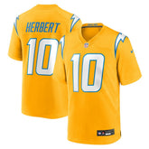 Los Angeles Chargers Justin Herbert Alternate Charger Power Game Player Jersey | NFL Outlet