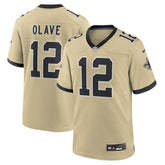 New Orleans Saints Chris Olave Gameday Golds Alternate Game Player Jersey | NFL On sale