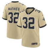 New Orleans Saints Tyrann Mathieu Gameday Golds Alternate Game Player Jersey | NFL New