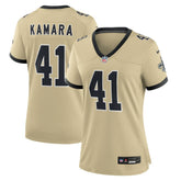 New Orleans Saints Alvin Kamara Women's Gameday Golds Alternate Game Player Jersey | NFL Sale
