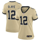 New Orleans Saints Chris Olave Women's Gameday Golds Alternate Game Player Jersey | NFL Online