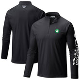 Black Boston Celtics Terminal Tackle Raglan Omni-Shade Quarter-Zip Jacket | NBA