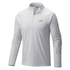 White Cleveland Cavaliers Terminal Tackle Raglan Omni-Shade Quarter-Zip Jacket sale | NBA