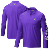 Purple Sacramento Kings Terminal Tackle Raglan Omni-Shade Quarter-Zip Jacket | NBA