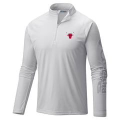 White Chicago Bulls Terminal Tackle Raglan Omni-Shade Quarter-Zip Jacket | NBA
