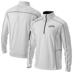 White San Antonio Spurs Omni-Wick Shotgun Quarter-Zip Pullover | NBA