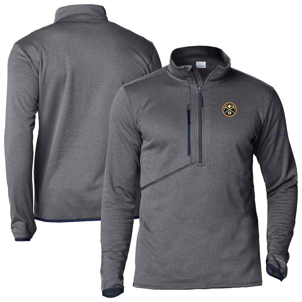 Gray Denver Nuggets Park View Half-Zip Top sale | NBA