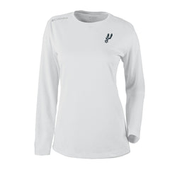 White San Antonio Spurs Women's Omni-Wick Shotgun Pullover Top | NBA