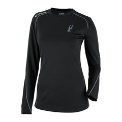 Black San Antonio Spurs Women's Omni-Wick Shotgun Pullover Top | NBA