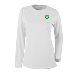 White Boston Celtics Women's Omni-Wick Shotgun Pullover Top | NBA