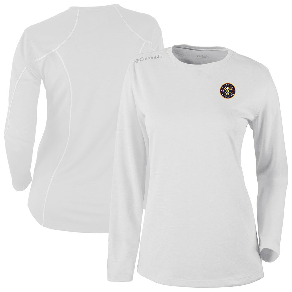 White Denver Nuggets Women's Omni-Wick Shotgun Pullover Top sale | NBA