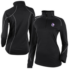 Black Sacramento Kings Women's Omni-Wick Shotgun 2.0 Quarter-Zip Pullover Top | NBA