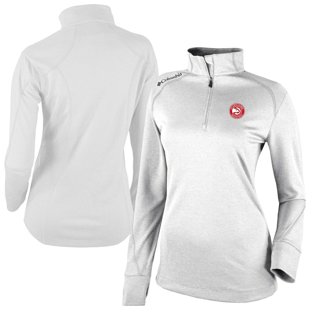 White Atlanta Hawks Women's Omni-Wick Shotgun 2.0 Quarter-Zip Pullover Top | NBA