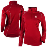 Red Atlanta Hawks Women's Omni-Wick Shotgun 2.0 Quarter-Zip Pullover Top | NBA
