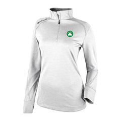 White Boston Celtics Women's Omni-Wick Shotgun 2.0 Quarter-Zip Pullover Top | NBA