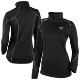 Black Charlotte Hornets Women's Omni-Wick Shotgun 2.0 Quarter-Zip Pullover Top | NBA
