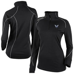 Black Charlotte Hornets Women's Omni-Wick Shotgun 2.0 Quarter-Zip Pullover Top | NBA
