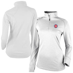 White Detroit Pistons Women's Omni-Wick Shotgun 2.0 Quarter-Zip Pullover Top sale | NBA