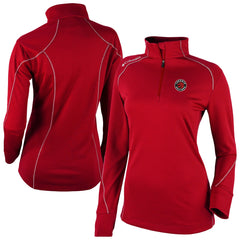 Red Toronto Raptors Women's Omni-Wick Shotgun 2.0 Quarter-Zip Pullover Top | NBA
