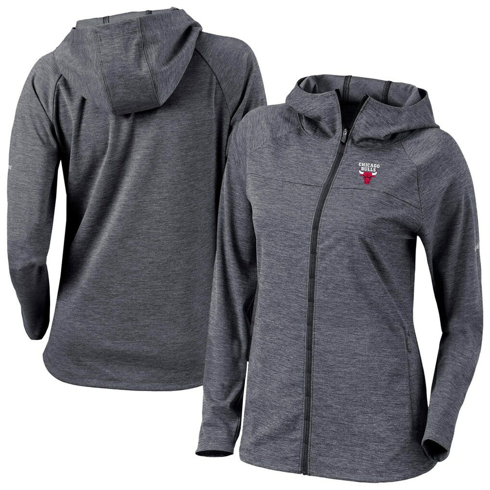 Black Chicago Bulls Women's Omni-Wick Half Shot Full-Zip Hooded Jacket | NBA