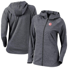 Black Atlanta Hawks Women's Omni-Wick Half Shot Full-Zip Hooded Jacket | NBA
