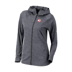 Black Atlanta Hawks Women's Omni-Wick Half Shot Full-Zip Hooded Jacket | NBA