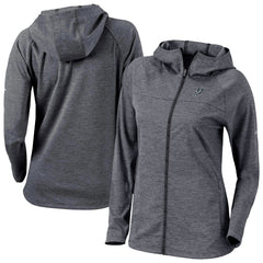 Black San Antonio Spurs Women's Omni-Wick Half Shot Full-Zip Hooded Jacket | NBA