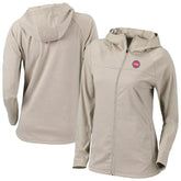 Tan Detroit Pistons Women's Omni-Wick Half Shot Full-Zip Hooded Jacket sale | NBA