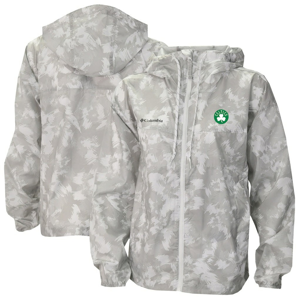 Gray Boston Celtics Women's Flash Challenger II Omni-Shade Full-Zip Windbreaker Jacket | NBA