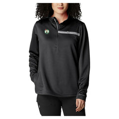Black Boston Celtics Women's Skiff Guide Fleece Pullover Top | NBA