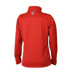 Red Atlanta Hawks Women's Skiff Guide Fleece Pullover Top | NBA