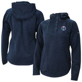 Navy Washington Wizards Women's Sweater Weather Quarter-Snap Hoodie | NBA