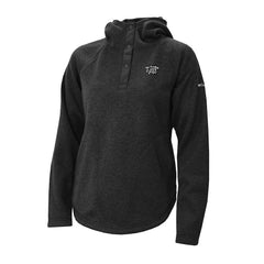 Black Brooklyn Nets Women's Sweater Weather Quarter-Snap Hoodie | NBA