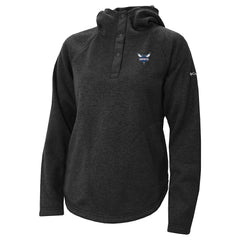 Black Charlotte Hornets Women's Sweater Weather Quarter-Snap Hoodie | NBA